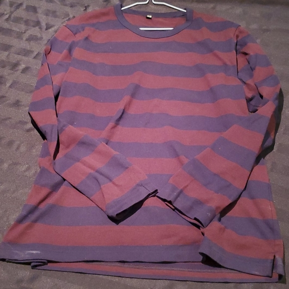 UNIQLO STRIPED LONG SLEEVE SHIRT SIZE L - Picture 3 of 5